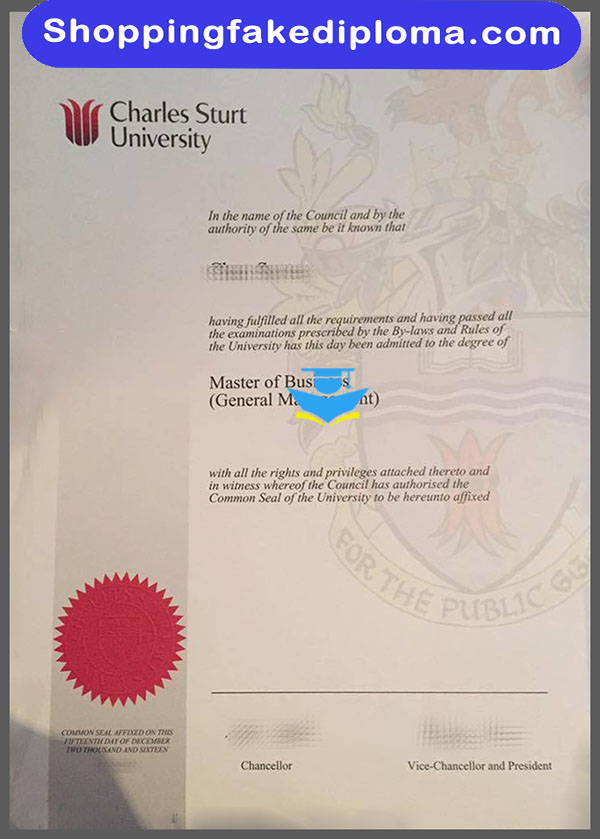 Charles Sturt University fake degree, buy Charles Sturt University fake degree