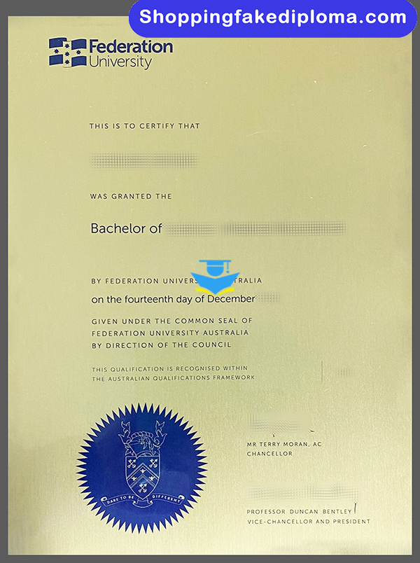 Federation University Australia fake degree, buy Federation University Australia fake degree