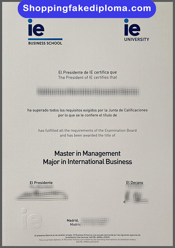 IE Business School fake degree, buy IE Business School fake degree