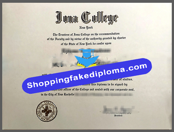 Iona College fake degree, fake US diploma