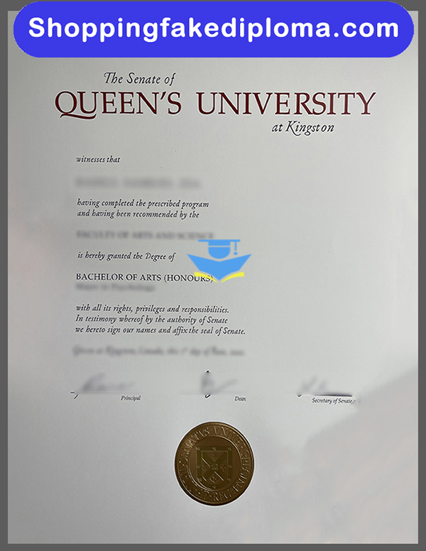 Queens University fake diploma, Queens University diploma