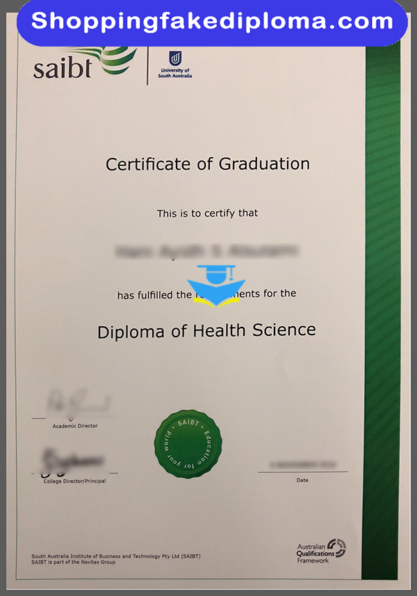 University of South Australia SAIBT fake diploma, buy University of South Australia SAIBT fake diploma