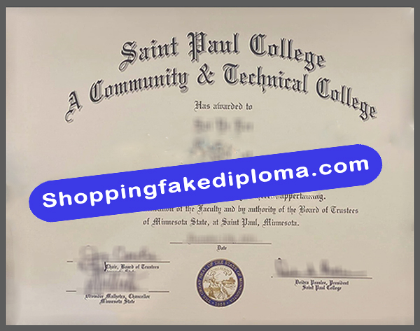 fake Saint Paul College diploma