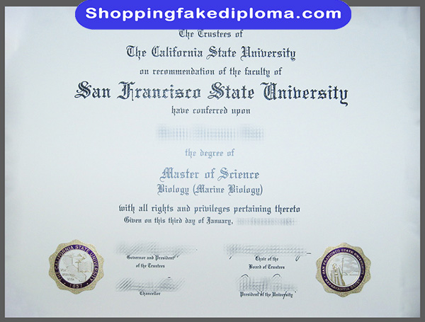 San Francisco State University fake degree, buy San Francisco State University fake degree