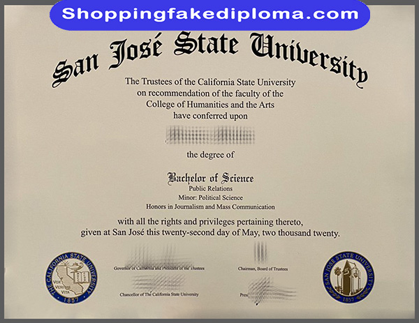 San José State University fake degree, buy San José State University fake degree