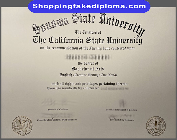 Sonoma State University fake degree, buy Sonoma State University fake degree