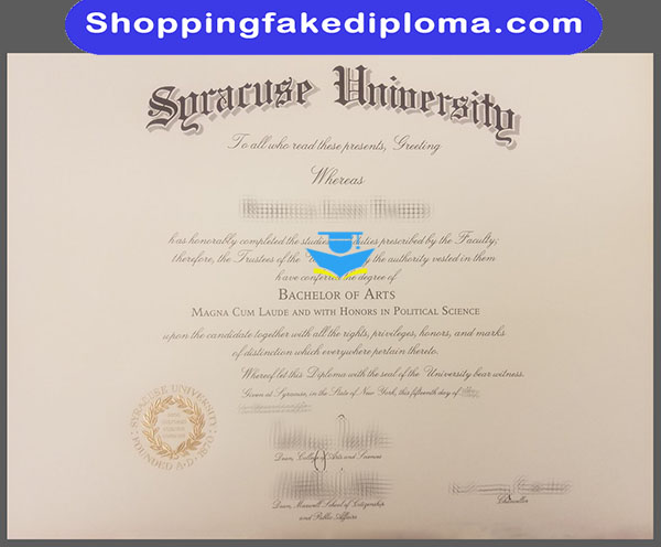 Syracuse University fake degree, buy Syracuse University fake degree