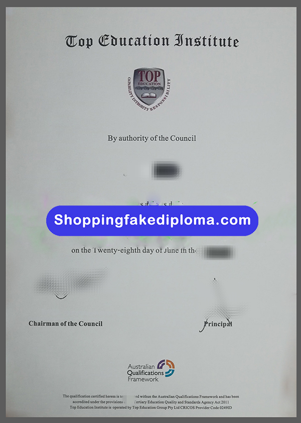 Top Education Institute fake certificate, buy Top Education Institute fake certificate