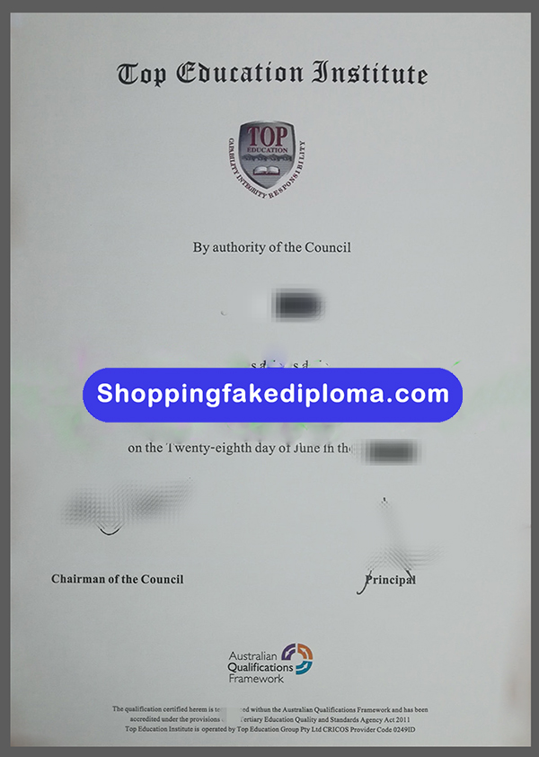 Top Education Institute fake certificate, buy Top Education Institute fake certificate