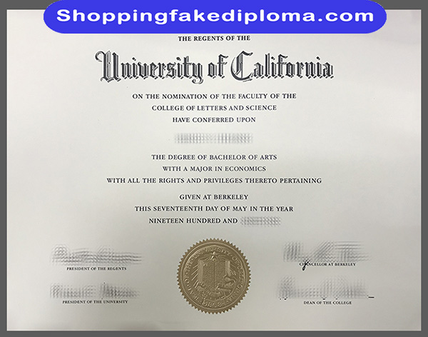 UC Berkeley fake degree, UC fake diploma certificate