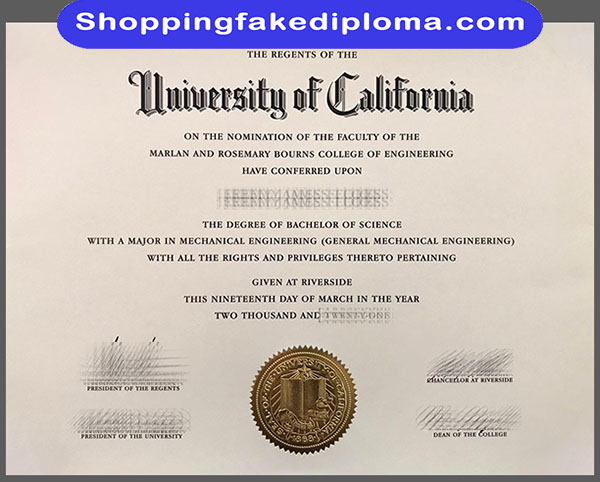 UC Riverside fake degree 