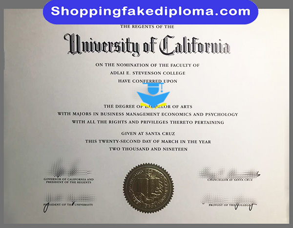 UC Santa Cruz fake degree, buy UC Santa Cruz fake degree