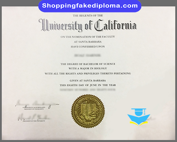 UC fake diploma, University of California Santa Barbara fake degree