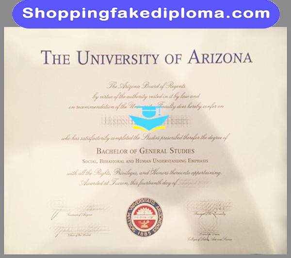 University of Arizona fake diploma, Buy University of Arizona fake diploma