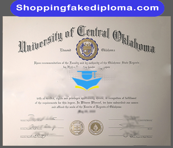 University of Central Oklahoma fake degree, University of Central Oklahoma degree