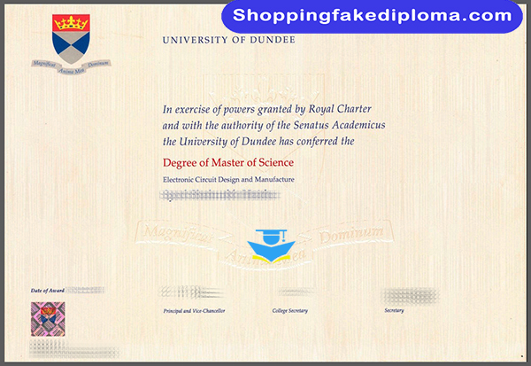 buy fake diploma, University of Dundee fake degree