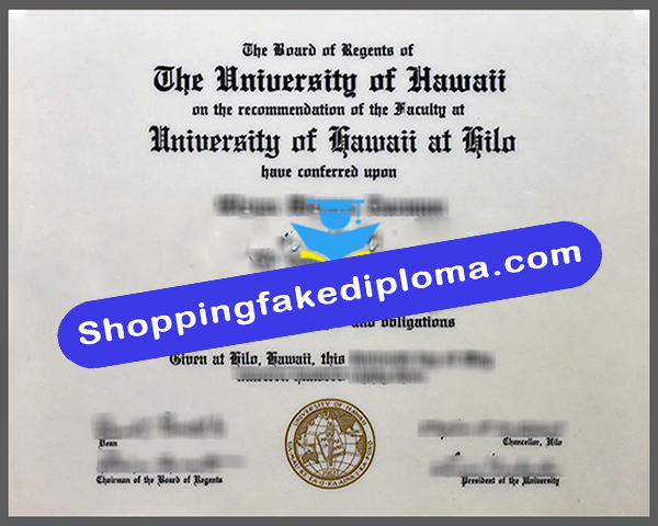 University of Hawaii at Hilo degree, fake University of Hawaii at Hilo degree