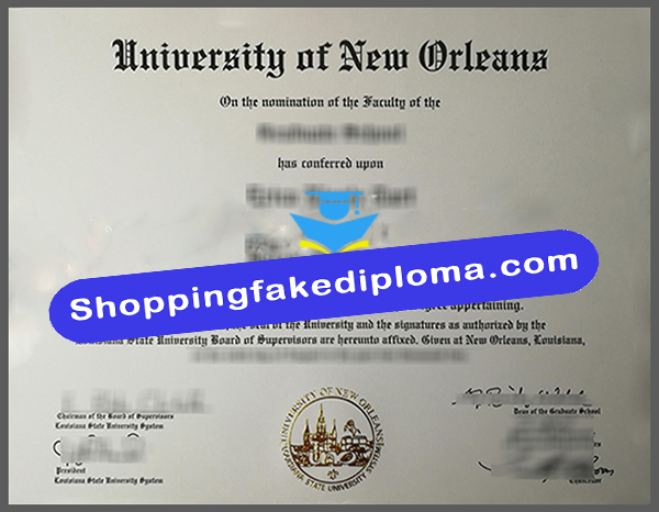 University of New Orleans fake diploma, buy University of New Orleans fake diploma
