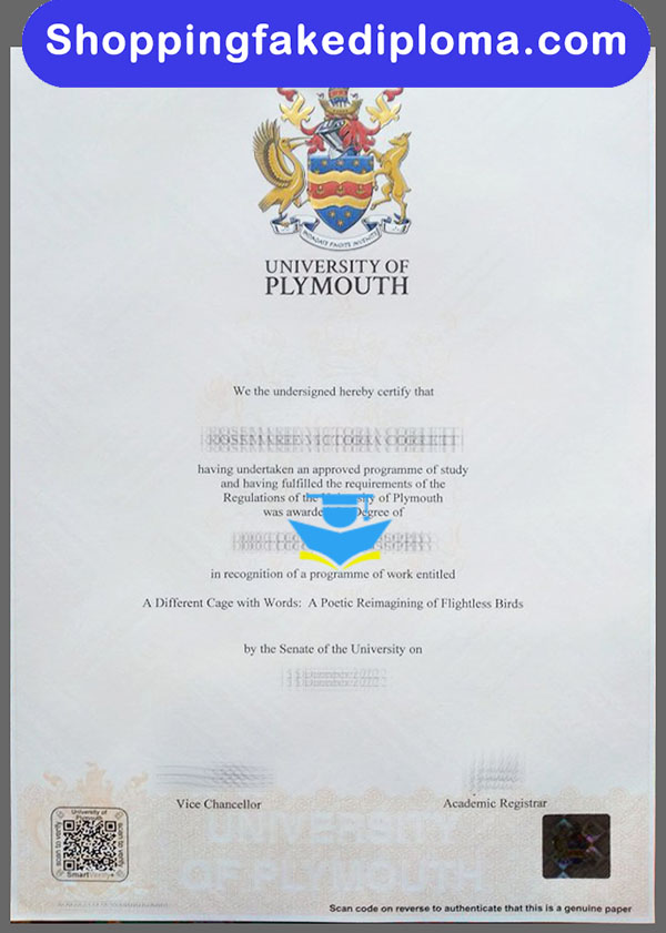 University of Plymouth fake degree, buy University of Plymouth fake degree