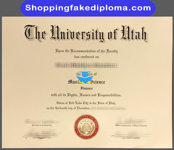 University of Utah fake degree