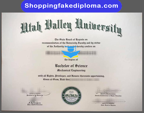 Utah Valley University fake degree