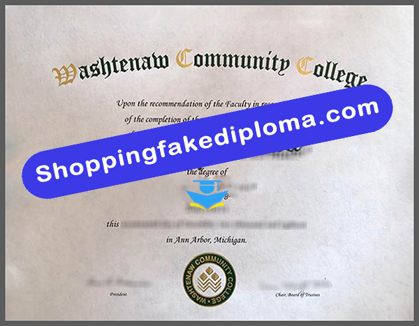 Washtenaw Community College fake degree, Washtenaw Community College degree