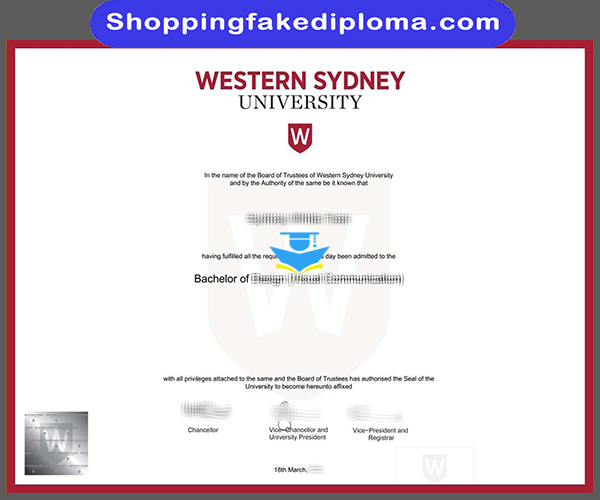 Western Sydney University fake degree, Western Sydney University degree