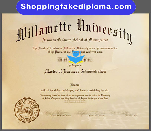 Willamette University fake degree, Willamette University degree