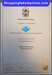 Aston University degree, fake Aston University degree