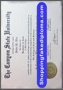fake Canyon State University degree, buy fake diploma