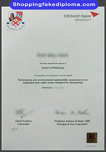 Edinburgh Napier University degree, fake Edinburgh Napier University degree