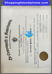 fake Massachusetts CPA certificate, fake diploma US