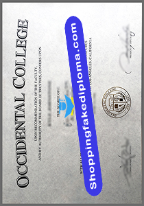 fake Occidental College diploma, buy fake Occidental College diploma