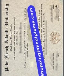 Palm Beach Atlantic University fake degree