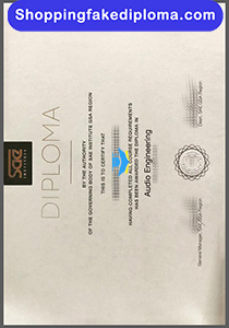 SAE Creative Media Institute diploma, fake SAE Creative Media Institute diploma