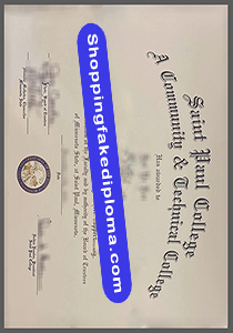 fake Saint Paul College diploma