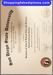 San Diego State University degree, fake San Diego State University degree