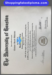 fake University of Houston diploma, fake certificate