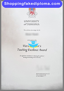 University of Tasmania certificate, fake University of Tasmania certificate
