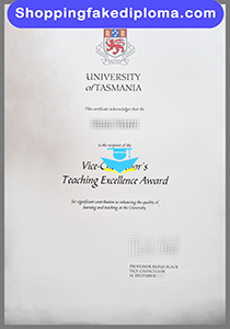 University of Tasmania certificate, fake University of Tasmania certificate