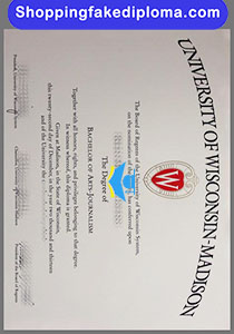 fake University of Wisconsin Madison degree