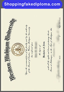 fake Western Michigan University degree, fake diploma certificate