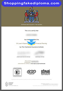 chartered Insurance Institute certificate, fake chartered Insurance Institute certificate