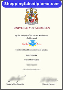 university of aberdeen degree, fake university of aberdeen degree