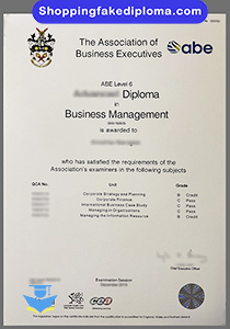 Association of Business Executives diploma, fake Association of Business Executives diploma