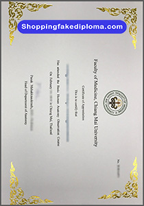 fake Faculty of Medicine chiang Mai University certificate, fake Faculty of Medicine chiang Mai University certificate