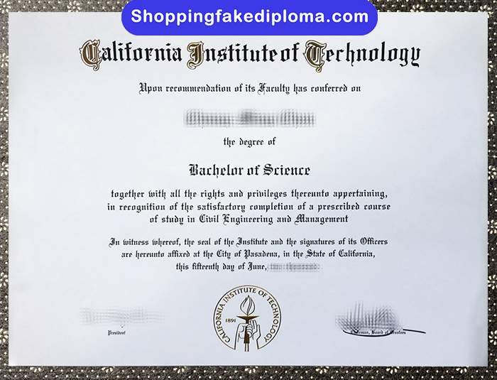 California Institute of Technology fake degree, California Institute of Technology diploma