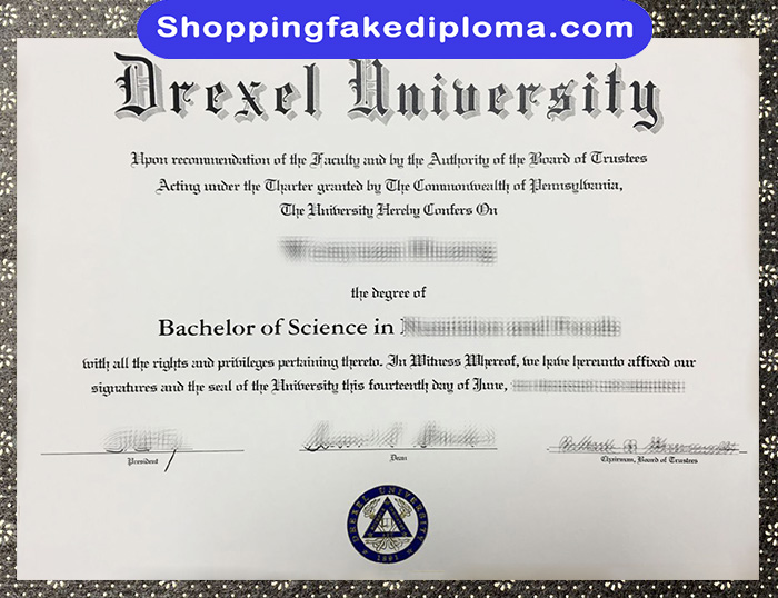 Drexel University fake Degree, Drexel University diploma