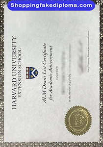 Harvard University Extension School Certificate, Fake Harvard University Extension School Certificate