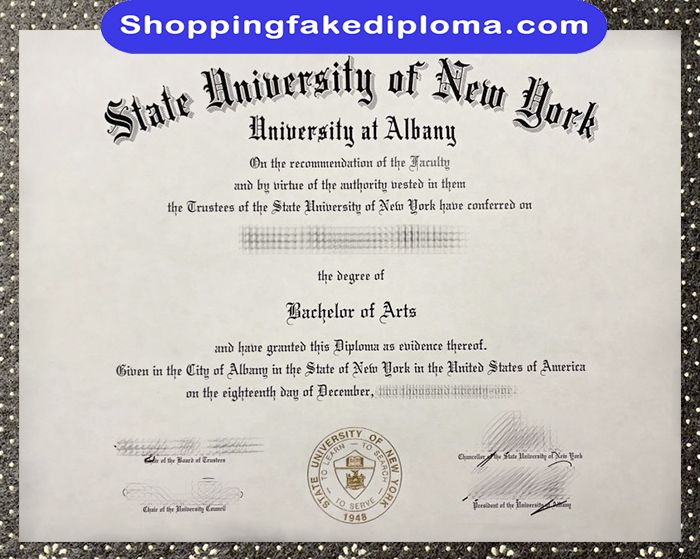 State University of New York at Albany fake degree, State University of New York at Albany diploma